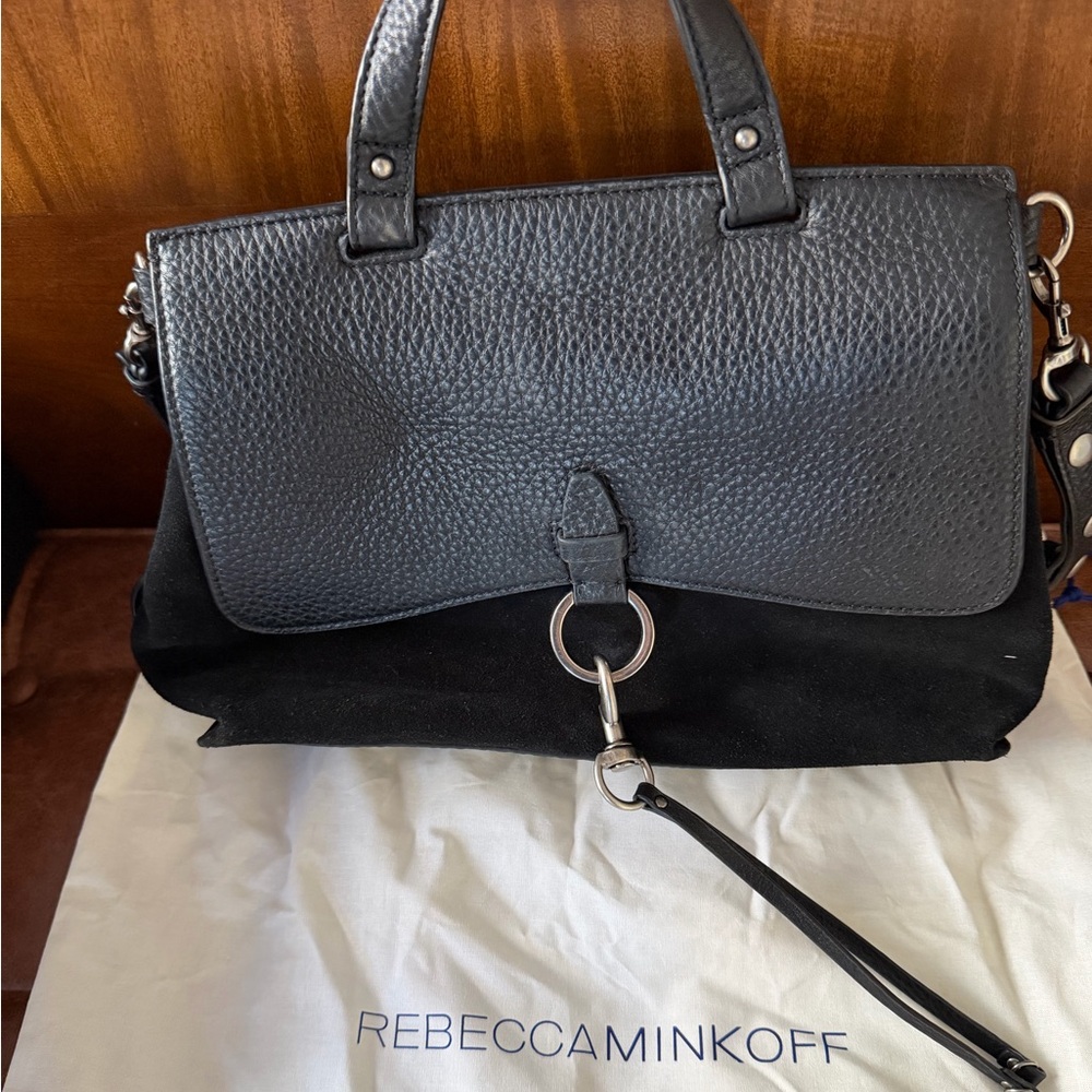 Rebecca Minkoff Black Textured Leather Purse